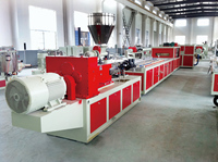 Machine à tuiles de toit en plastique, machine à fabriquer des tuiles de sol en PVC, ligne d'extrusion, tuiles de toit en PVC ASA laminées de 1050 mm, machines de production de tuiles de toit