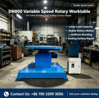 Table de travail rotative à vitesse variable DN800 pour le rectage des vannes et la réparation des surfaces d'étanchéité