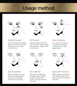 Pudaier lisse huile-contrôle maquillage poudre libre marque privée longue durée imperméable à l'eau mat réglage poudre libre en gros - Product Image 5