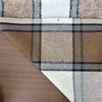 Tissu Jacquard à Carreaux 100% Polyester 300GSM Largeur 150cm Textile Chaud pour Manteaux d'Automne et d'Hiver