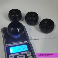 Collier diffuseur sphérique rond en plastique ABS de 28 mm pour bouteilles de parfum, d'huiles essentielles et d'aromathérapie