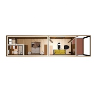 Maison conteneur préfabriquée démontable à structure en acier étanche, conteneur modulaire préfabriqué, Casas Hotel Apartment Espagne