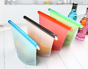Saco de Armazenamento Minimalista de Silicone Macio Reutilizável de Grau Alimentício, Quadrado, <span class=keywords><strong>500ml</strong></span>, Ecológico, para Cozinha, Geladeira e <span class=keywords><strong>Freezer</strong></span>, com Fecho Hermético e Compressão - Product Image 6