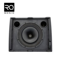 RQSONIC KM12D3 Haut-parleur coaxial professionnel actif de 12 pouces 1000W de pointe en néodyme Moniteur de scène de studio avec pieds de haut-parleur