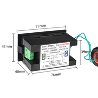 Compteur d'énergie multifonctionnel SPM001 avec affichage LED pour la surveillance du courant de tension ca kWh 100A 220V/380V Support monté sur panneau