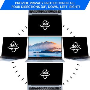 4 vías 360 ° Filtro de Privacidad para Pantalla de Portátil de 24 Pulgadas 16:10, Compatible con HP, Dell, Lenovo, <span class=keywords><strong>Asus</strong></span>, Samsung, Acer, Thinkpad - Product Image 2