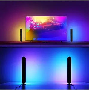 Lâmpada LED RGBIC para sala de jogos, decoração de mesa para sala de jogos, casa inteligente, luz ambiente, mudança colorida