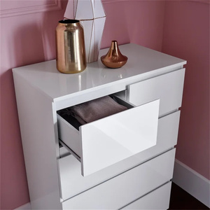 Armoire à 5 tiroirs <span class=keywords><strong>DECOHOME</strong></span> en bois manufacturé avec glissières métalliques pour salon et chambre à coucher, directement de l'usine - Product Image 5