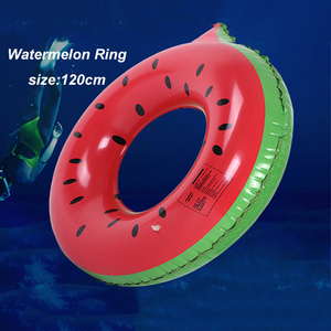Anillo de natación en forma de sandía, diseño de fruta divertido, juego de agua desde fábrica de China, soporte directo personalizado - Product Image 4