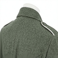 Tunique d'hiver pour homme, style allemand de la Seconde Guerre mondiale, 100% laine, manches longues, veste OEM personnalisée, uniforme historique réversible, coupe-vent