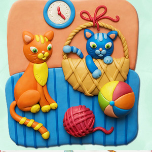 Foska 100% Matériau sûr facile à façonner et à toucher Fabrication de pâte à modeler en argile <span class=keywords><strong>douce</strong></span> et malaxable pour les projets d'artisanat pour enfants - Product Image 6