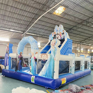 <span class=keywords><strong>Castillo</strong></span> Inflable de Juegos con Tobogán, Diseño de <span class=keywords><strong>Frozen</strong></span>, para Uso Comercial - Product Image 1