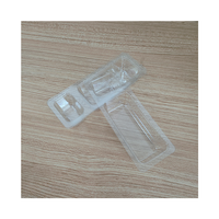 Offre Spéciale PET rectangulaire personnalisé 2 compartiments récipient transparent plateau PET avec couvercle en aluminium plastique