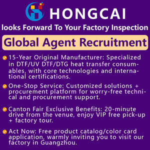 Hongcai بيع بالجملة دائم PET نقل الحرارة ملصقا تصاميم قابل للغسل نمط Colour بلاستيسول للتيشيرتات جاهزة للضغط - Product Image 2