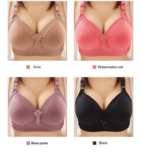 Elegante Lingerie in <span class=keywords><strong>Pizzo</strong></span> da Donna, <span class=keywords><strong>Reggiseno</strong></span> Floreale Senza Ferretto con Effetto Push-Up, Intimo Traspirante Taglie Forti 2026 - Product Image 2