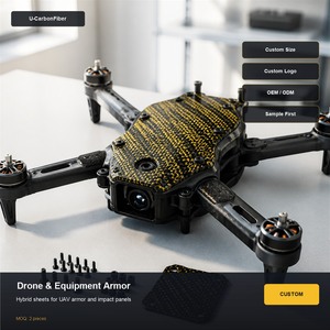 Plaque en fibre de <span class=keywords><strong>carbone</strong></span> <span class=keywords><strong>Kevlar</strong></span> 3 mm, résistante aux chocs, composite forgé hybride pour équipement de protection, armure UAV, sports nautiques - Product Image 5