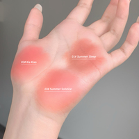 Blush Susu Warna-Warni & Imut untuk Tampilan GEGE BEAR yang Halus dan Mudah Digunakan, Krim Blush Susu Lembut Pinky yang Portabel