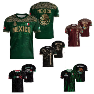 Camiseta de Manga Corta para Hombre, Estilo Mexicano Vintage, Diseño 3D Digital, 220g, Corte Holgado, Nueva de Fábrica 2026, Precio Bajo al por Mayor, Superventas - Product Image 1