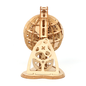 <span class=keywords><strong>Globe</strong></span> en bois de style Montessori, <span class=keywords><strong>puzzle</strong></span> <span class=keywords><strong>3D</strong></span> éducatif à faire soi-même, dessin animé, ornements de haute qualité, objets de collection, jouets faits à la main - Product Image 2