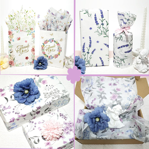 Custom <b>Tissue</b> <b>Paper</b> Packaging White <b>Colorful</b> Print Flower Pattern Gift Wrapping <b>Paper</b> Clothing <b>Tissue</b> <b>Paper</b> With Logo - Product Image 5