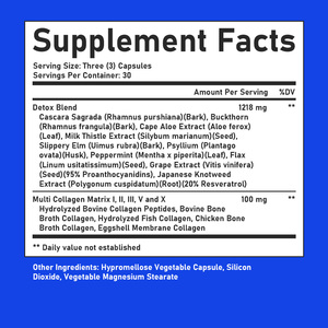 Bestselling High Quality Detox Colon Cleanse <b>Supplement</b> Capsules Eliminate Toxins Supports Liver Function Supports Digestion - Product Image 6