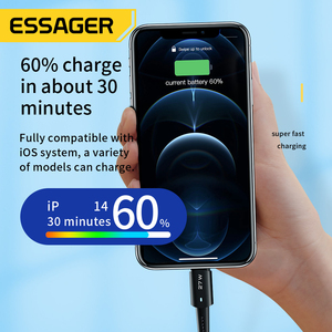 Cable de Carga Rápida ESSAGER <span class=keywords><strong>ES</strong></span>-X16 para Celular, USB Tipo C a iPhone, 27W, para Apple <span class=keywords><strong>iOS</strong></span> - Product Image 3