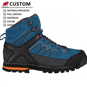 Botas de Senderismo y Montañismo para Hombre y Mujer, al por Mayor, Personalizadas, Impermeables, Transpirables, de Alto Rendimiento, Color Azul - Product Image 1
