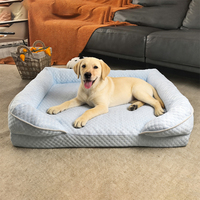 Canapé de luxe pour chien, lit orthopédique pour animaux de compagnie, mousse orthopédique haute densité, lit pour chien sur mesure