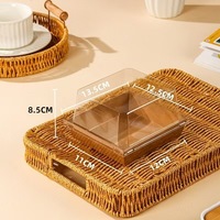 Boîtes à biscuits en papier kraft de petite taille, vente chaude, blanc et brun, pour boulangerie, nourriture, cadeaux, desserts, avec fenêtre transparente
