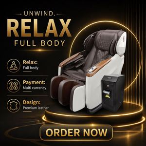 Fauteuil de massage commercial partagé en libre-service avec fonction musicale, paiement par scan, accepte pièces/billets, entièrement automatique 4D - Product Image 2
