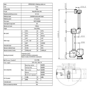 หุ่นยนต์จัดเรียงพาเลทเคลื่อนที่รุ่น BRTMD193001A พร้อมมอเตอร์ รับน้ำหนักได้ 30 กก. และระยะเอื้อม 2350 มม. การใช้ระบบอัตโนมัติในการจัดการวัสดุอย่างมีประสิทธิภาพในฟาร์ม - Product Image 2