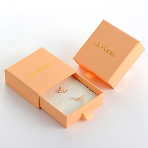 Custom Logo Pink Sliding Drawer Jewelry <b>Gift</b> <b>Box</b> Paper Packaging for Necklace <b>Earrings</b> Bracelet Ring - Product Image 5