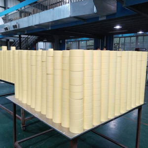 Băng keo giấy crepe màu vàng chất lượng cao, một mặt, keo nóng chảy, dùng cho sơn, bán buôn, băng keo che phủ nhiều màu sắc - Product Image 1