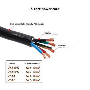 <span class=keywords><strong>สาย</strong></span>ไฟอุตสาหกรรม ABCCABLS 32A 5 ขา แบบกันน้ำ IP44 พร้อมปลั๊กแบบ Aviation สำหรับไฟเวทีและอุปกรณ์สามเฟส - Product Image 2
