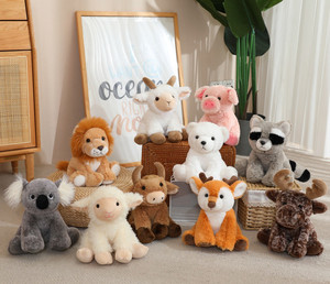 Cross-border Animal <strong>Panda</strong> Leopard Tiger Elephant Plush <strong>Bag</strong> Short Plush PP Cotton Filled Super Soft 12cm Unisex Soothing - Product Image 4