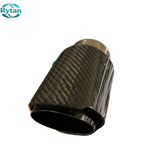 Puntas de <span class=keywords><strong>escape</strong></span> de fibra de carbono Rytan Factory, universales <span class=keywords><strong>para</strong></span> automóvil, de acero inoxidable y fibra de carbono brillante, <span class=keywords><strong>para</strong></span> <span class=keywords><strong>Akrapovic</strong></span>, con interior negro. - Product Image 1