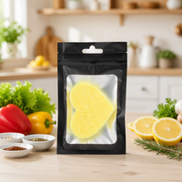 Sachet plat de stockage alimentaire en plastique et aluminium avec fenêtre à fermeture éclair, imprimé en gravure, résistant à l'humidité et aux odeurs, avec fermeture à trois côtés