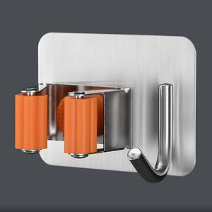 جديد نمط محتملة الحائط ممسحة هوك المنظم رفوف مكنسة و الفولاذ المقاوم للصدأ سيليكون حامل ممسحة الرف هوك - Product Image 4