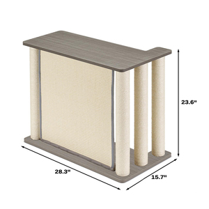 Rascador para Gatos, Protector <span class=keywords><strong>de</strong></span> Esquinas <span class=keywords><strong>de</strong></span> Sofá en Forma <span class=keywords><strong>de</strong></span> L, Protector <span class=keywords><strong>de</strong></span> Muebles, Almohadilla Rascadora <span class=keywords><strong>de</strong></span> Sisal Natural, Mesa Auxiliar Simple para Mascotas - Product Image 6