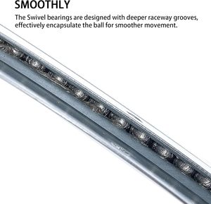 Bộ bàn ăn sắt hiện đại 8 inch kiểu xoay tròn với đĩa xoay trung tâm cho phòng ăn và phòng khách - Product Image 4