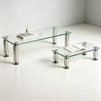 Support d'écran tout-en-un en verre trempé pour ordinateur de bureau, TV, ordinateur portable, ordinateur, imprimante, étagère en verre