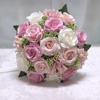 Buket Bunga Pernikahan Sutra Bunga Buatan Baby's Breath Pengantin Pengiring Pengantin Modern Genggam Rangkaian Bunga Berumbai