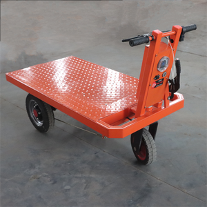 Industrial Four-Wheel Iron Flexible Mini Transport Cart Electric Flat Cart <strong>Small</strong> Hand Push Flatbed <strong>Trolley</strong> - Product Image 2