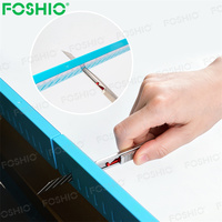 Foshio Design – Outil de découpe et de guidage pour film adhésif avec règle, 12 pouces, lot de 5 pièces