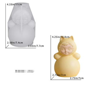 M0447 Molde de Silicona <span class=keywords><strong>para</strong></span> Hacer <span class=keywords><strong>Velas</strong></span> con Forma de Orejas de Gato - Product Image 5