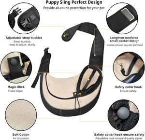 Muestra Gratuita, Mochila Transportadora para Perros Pequeños y Gatos al por Mayor, con Bolsillo de Almacenamiento Conveniente y Bolsillo Adicional, Diseño Animal - Product Image 6