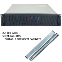 Casing PC Rak 2U Kedalaman 300mm, Chassis Server Industri, Kompatibel Motherboard MicroATX, Dilengkapi 2 Kipas, Ready Stock
