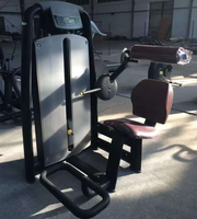 Máquina de extensión de espalda con pin de carga SK, equipo comercial de gimnasio para entrenamiento de fuerza muscular sentado
