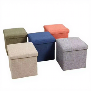 Meuble de rangement pour chambre d'enfant, <span class=keywords><strong>pouf</strong></span> <span class=keywords><strong>cube</strong></span> avec rangement - Product Image 1