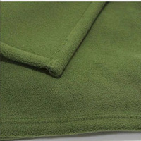 Couverture de secours en polaire vert militaire couleur unie anti-boulochage couverture polaire d'urgence couverture extérieure
